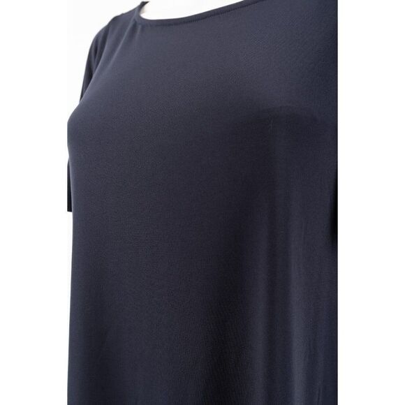 Calvin Klein Womens Swing Flowy Dress Sz 6 Navy Blue Short sleeved - Picture 4 of 6